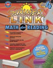 Cover of: Summer Link Math plus Reading, Summer Before Grade 4 (Summer Link)