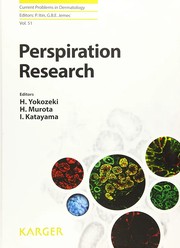 Cover of: Perspiration Research by H. Yokozeki, H. Murota, I. Katayama, P. Itin, G.B.E. Jemec
