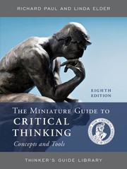 Cover of: Miniature Guide to Critical Thinking Concepts and Tools by Richard Paul, Linda Elder