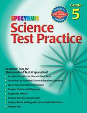 Cover of: Spectrum Science Test Practice, Grade 5 (Spectrum Science Test Practice)