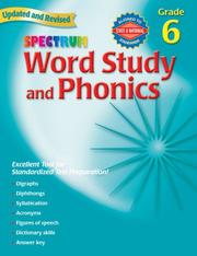 Cover of: Spectrum Word Study and Phonics, Grade 6