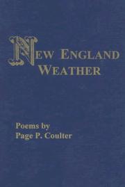 Cover of: New England weather: poems