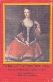 Cover of: The journal of Mary Freman Caesar, 1724-1741: literary and political events in Georgian England