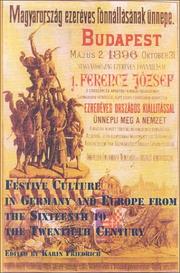 Cover of: Festive culture in Germany and Europe from the sixteenth to the twentieth century