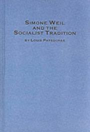 Cover of: Simone Weil and the socialist tradition