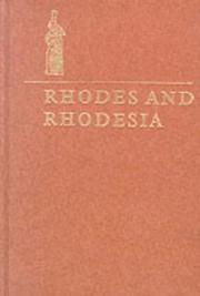 Cover of: Rhodes and Rhodesia by Arthur Keppel-Jones