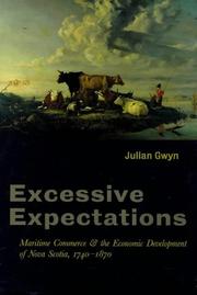 Cover of: Excessive expectations: maritime commerce and the economic development of Nova Scotia, 1740-1870