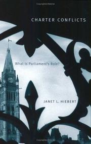 Cover of: Charter Conflicts: What Is Parliaments Role?