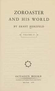 Cover of: Zoroaster and his world.