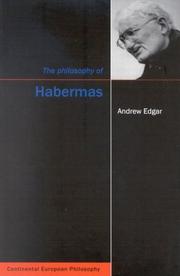Cover of: The Philosophy of Habermas (Continental European Philosophy)