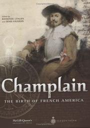 Cover of: Champlain: The Birth of French America