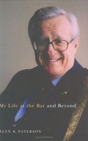My Life at the Bar And Beyond (Footprints) by Alex K. Paterson