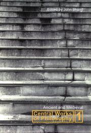 Cover of: Central Works of Philosophy: Ancient And Medieval (Central Works of Philosophy)