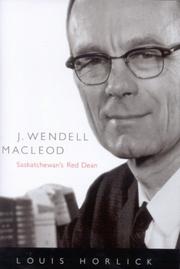 Cover of: J. Wendell Macleod | Louis Horlick