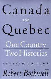 Cover of: Canada and Québec: one country, two histories