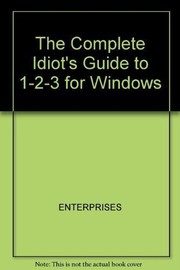 Cover of: The complete idiot's guide to 1-2-3 for Windows