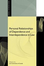 Cover of: Personal relationships of dependence and interdependence in law