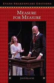 Cover of: Measure for measure by William Shakespeare ; John Klause, editor
