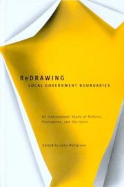 Redrawing local government boundaries by John Meligrana