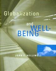Cover of: Globalization and well-being