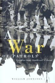 Cover of: A war of patrols by William Cameron Johnston