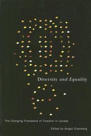 Cover of: Diversity and Equality by Avigail Eisenberg