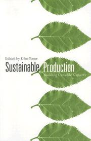 Cover of: Sustainable Production by Glen Toner