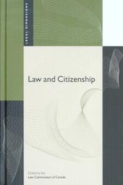 Law And Citizenship (Legal Dimensions) by Law Commision of Canada