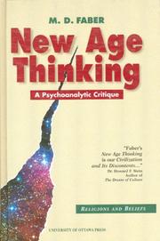 Cover of: New Age Thinking by M. D. Faber