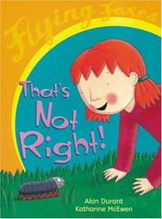 Cover of: That's not right! by Alan Durant