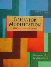 Cover of: Behavior modification: principles and procedures