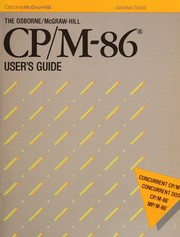 Cover of: The Osborne/McGraw-Hill CP/M-86 user's guide