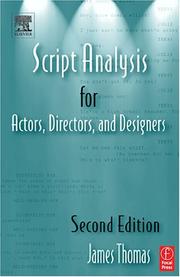 Cover of: Script Analysis for Actors, Directors, and Designers