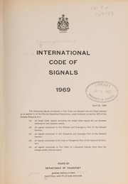 Cover of: INTERNATIONAL CODE OF SIGNALS