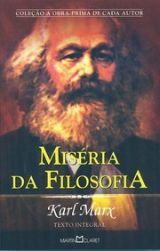 Cover of: Miséria da filosofia