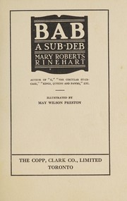 Cover of: Bab by Mary Roberts Rinehart