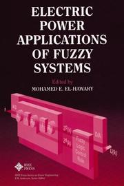 Cover of: Electric power applications of fuzzy systems