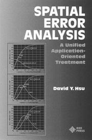 Cover of: Spatial error analysis by David Y. Hsu