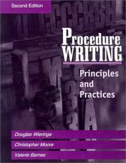 Cover of: Procedure Writing | Douglas Wieringa