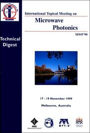Cover of: Microwave Photonics 1999