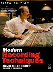 Cover of: Modern Recording Techniques by David Miles Huber, Robert E. Runstein