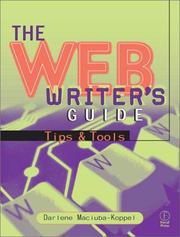 Cover of: The Web Writer's Guide by Darlene Maciuba-Koppel