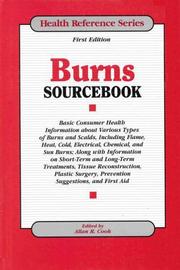 Cover of: Burns Sourcebook by Allan R. Cook