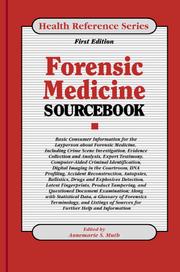 Cover of: Forensic Medicine Sourcebook | Annemarie Muth