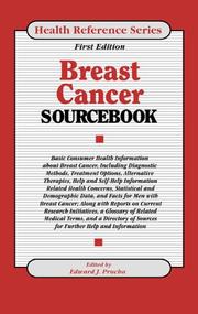 Cover of: Breast Cancer Sourcebook (Health Reference Series) by 