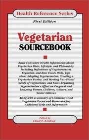 Cover of: Vegetarian Sourcebook by Chad T. Kimball