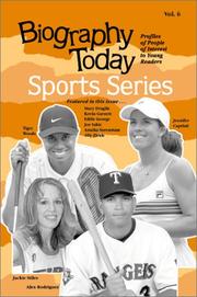 Cover of: Biography Today Sports: Profiles of People of Interest to Young Readers (Biography Today Sports Series Volume 6)