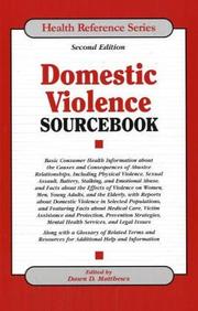 Cover of: Domestic Violence Sourcebook (Health Reference Series)