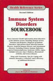 Cover of: Immune System Disorders Sourcebook (Health Reference Series)