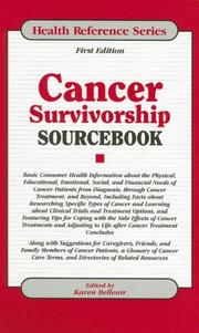 Cover of: Cancer Survivorship Sourcebook (Health Reference Series) by Karen Bellenir